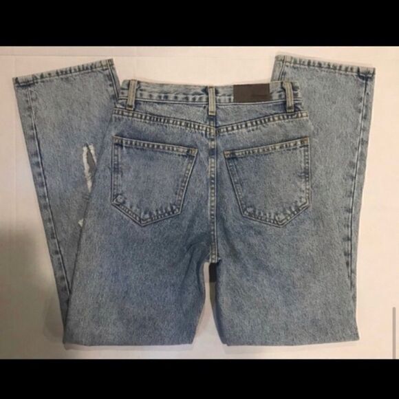 LF CARMAR HIGH RISE LOOSE FIT SLASHED LEG JEANS 24 - Picture 5 of 7